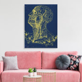 Toile murale anatomie de la tête et du cou (Insitu(Salon))
