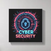 Toile murale d'expert en cybersécurité (Recto)