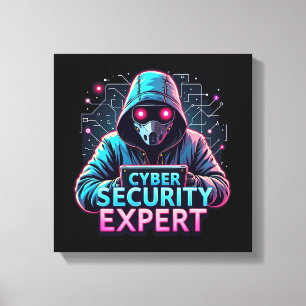 Toile murale d'expert en cybersécurité