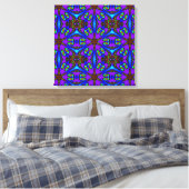 Toile murale digitale dynamique kaléidoskope (Insitu(Chambre))