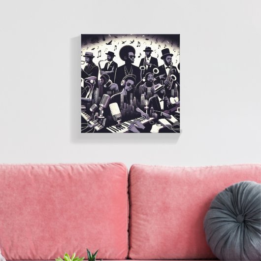 Toile murale "Harmonie dévoilée" (Insitu(Salon))