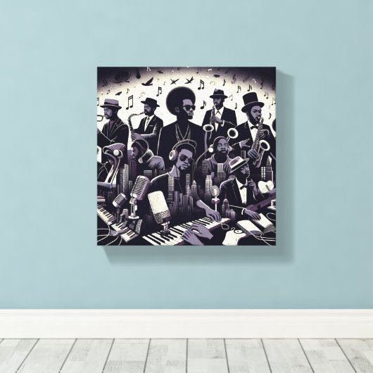 Toile murale "Harmonie dévoilée" (Insitu (Plancher de Bois))