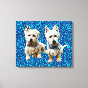 Toile murale Westies..