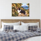 Toile Mûres, Colley des Shetland (Insitu(Chambre))