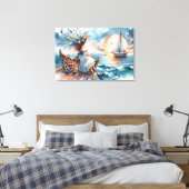 Toile Murmures de la mer au coucher du soleil (Insitu(Chambre))