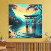 Toile "Murmures de Tranquillité : La Porte de l'Esprit" (Insitu(Salon))