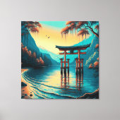 Toile "Murmures de Tranquillité : La Porte de l'Esprit" (Recto)