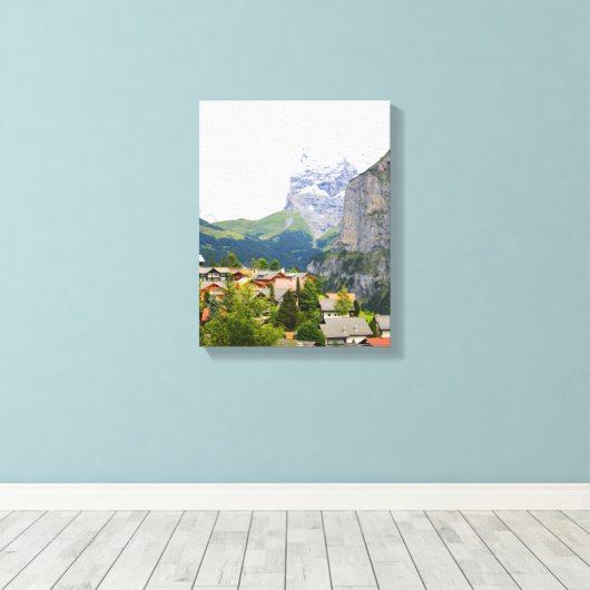 Toile Murren en Suisse (Insitu (Plancher de Bois))