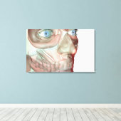 Toile Musculosquelette du visage 3 (Insitu (Plancher de Bois))