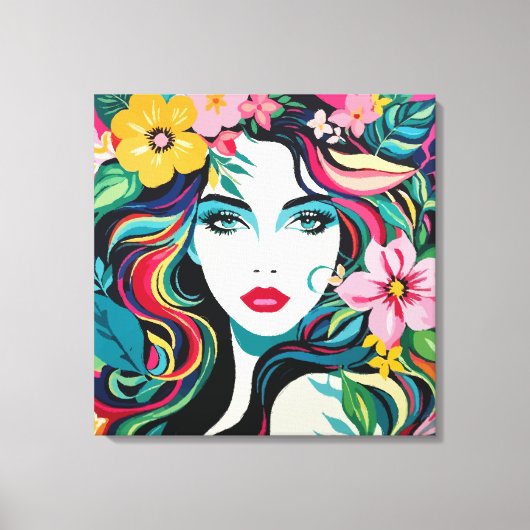 Toile Muse tropicale (Recto)