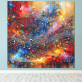 TOILE MUSIC AND COLOUR (Insitu (Plancher de Bois))