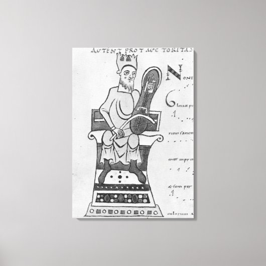 Toile Musicien jouant d'une croupe (Recto)