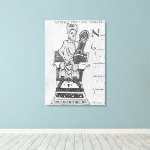 Toile Musicien jouant d'une croupe (Insitu (Plancher de Bois))