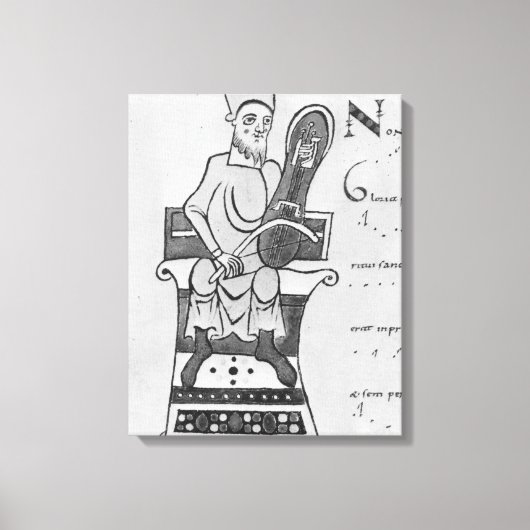 Toile Musicien jouant d'une croupe (Recto)