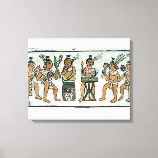 Toile Musiciens aztèques d'un compte de Aztec (Recto)