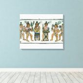 Toile Musiciens aztèques d'un compte de Aztec (Insitu (Plancher de Bois))