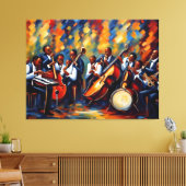 Toile Musiciens de jazz (Insitu(Salon))