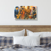 Toile Musiciens de jazz (Insitu(Chambre))