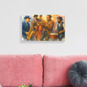 Toile Musiciens de jazz (Insitu(Salon))