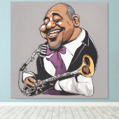 Toile musiciens de jazz (Insitu (Plancher de Bois))