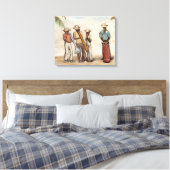 Toile Musiciens de rue haïtiens (Insitu(Chambre))