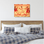 Toile Musiciens étrusques (Insitu(Chambre))