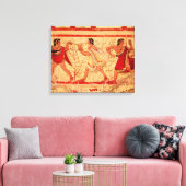 Toile Musiciens étrusques (Insitu(Salon))
