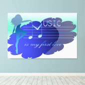 Toile Musique (Insitu (Plancher de Bois))