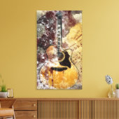 Toile Musique Abstraite Guitare Canvas Wall Art (Insitu(Salon))