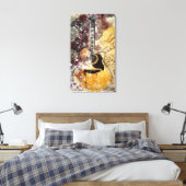 Toile Musique Abstraite Guitare Canvas Wall Art (Insitu(Chambre))