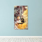 Toile Musique Abstraite Guitare Canvas Wall Art (Insitu (Plancher de Bois))
