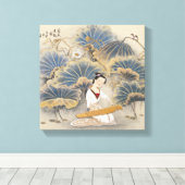 Toile Musique de Lotus Pond (Insitu (Plancher de Bois))