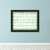 Toile Musique en feuille verte (Insitu (Plancher de Bois))