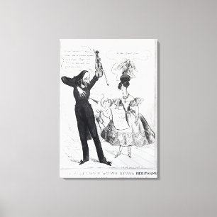 Toile Musique et amour ou deux interprètes rivaux