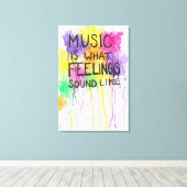 Toile Musique et sentiments (Insitu (Plancher de Bois))