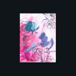 Toile Musique intérieure - Croquis floral<br><div class="desc">Inner Music I de Melissa Wang. Comprend un croquis de fleurs contre un arrière - plan rose doux et fleuri.| 140968D</div>