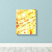 Toile Musique KRW Touches Sentiments Parchemin Canvas Ar (Insitu (Plancher de Bois))