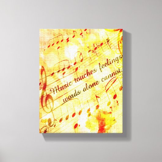 Toile Musique KRW Touches Sentiments Parchemin Canvas Ar (Recto)