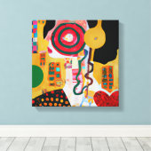 Toile Musique pop (Insitu (Plancher de Bois))