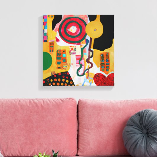 Toile Musique pop (Insitu(Salon))