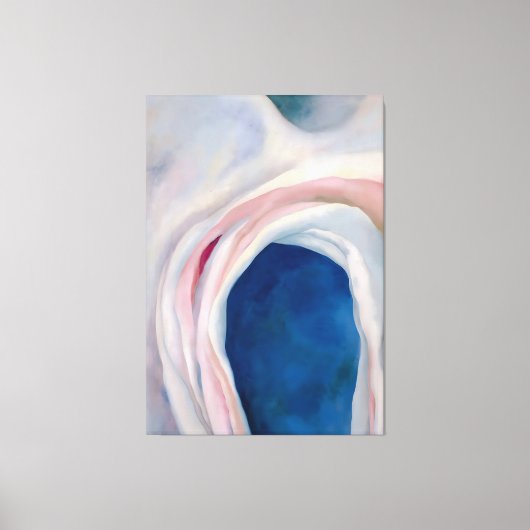 Toile Musique rose et bleu par O'Keeffe (Recto)