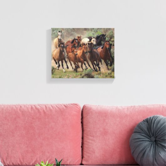 Toile Mustangs sauvages (Insitu(Salon))