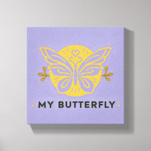 Toile My Butterfly Canvas Wall Art (Recto)