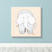 Toile My Elephant Custom 12x12 Canvas Art (Insitu (Plancher de Bois))