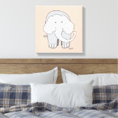Toile My Elephant Custom 12x12 Canvas Art (Insitu(Chambre))