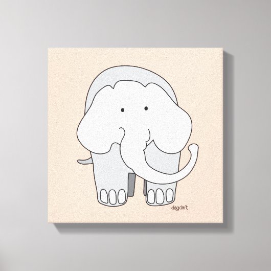 Toile My Elephant Custom 12x12 Canvas Art (Recto)