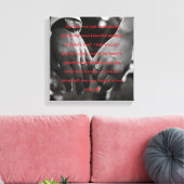 Toile My Other Half" Romantic Heartbeat Quote Canvas (Insitu(Salon))