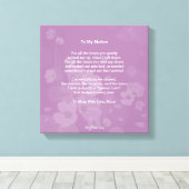 Toile MyPoetTree, À Ma Mère, (Insitu (Plancher de Bois))