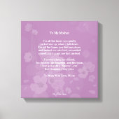 Toile MyPoetTree, À Ma Mère, (Recto)