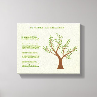 Toile MyPoetTree - La route non prise